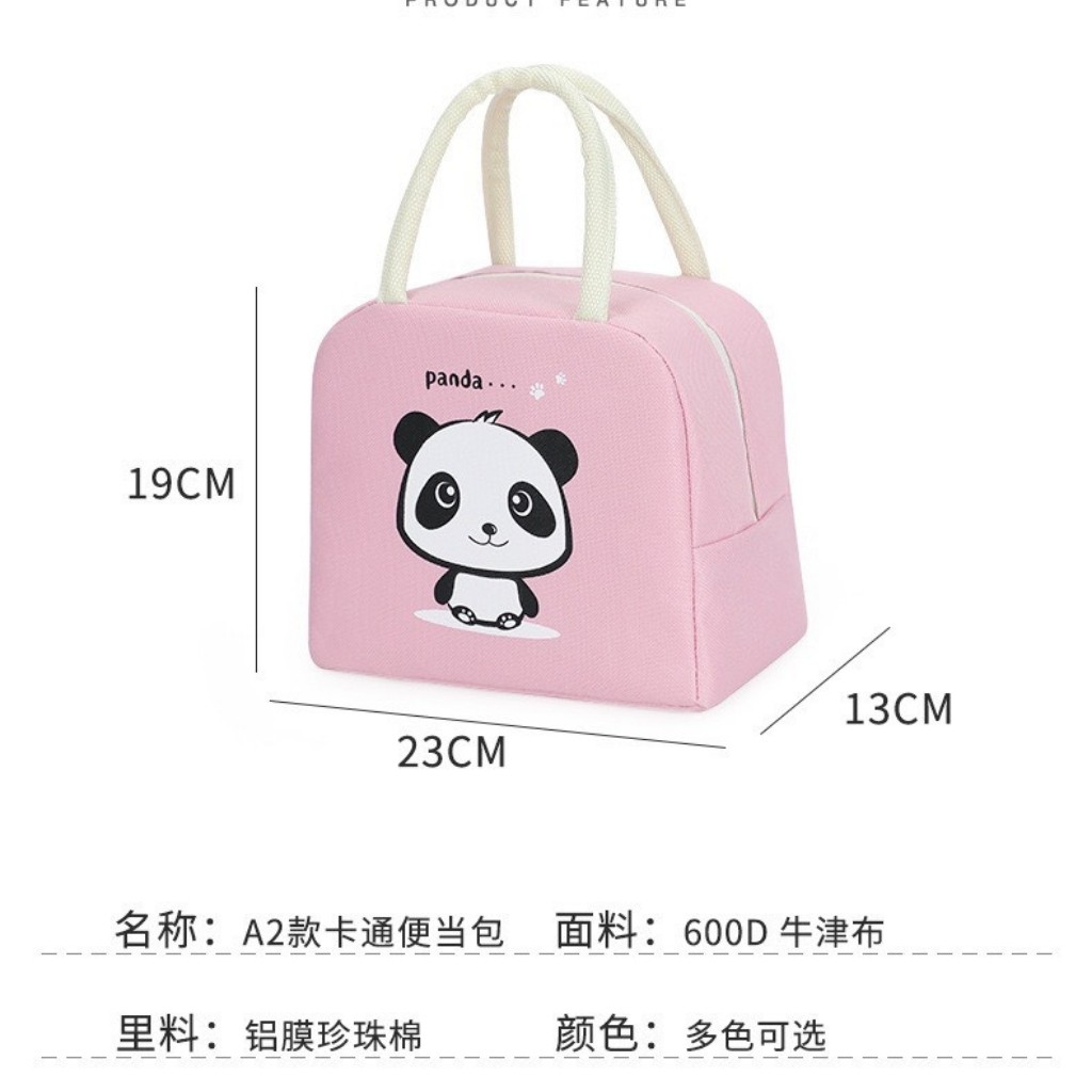 Túi Giữ Nhiệt Ủ Cơm Văn Phòng Kiểu Dáng Thời Trang Hàn Quốc Có Kéo Khóa Miệng Size 23x19x | BigBuy360 - bigbuy360.vn