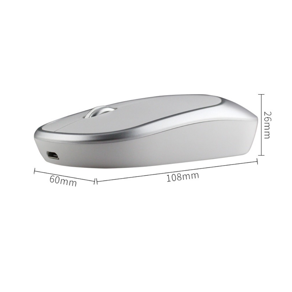 [MỚI] Chuột không dây Bluetooth MAC E100 PIN SẠC, Phiên bản Im Lặng không tiếng, 1600 dpi E100