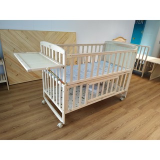 Cũi gỗ thông cỡ 120*72*102 màu gỗ hàng cao cấp