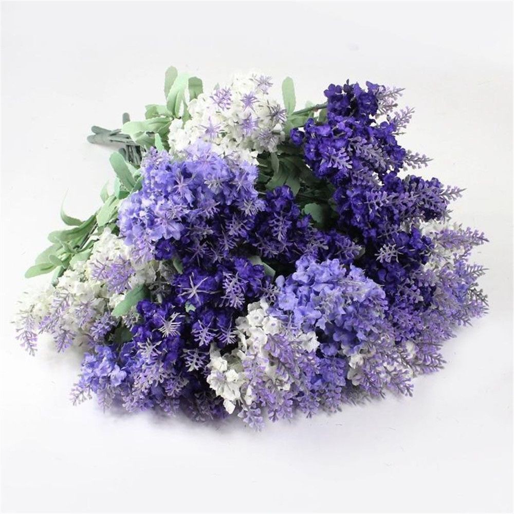 Hoa lavender lụa giả trang trí