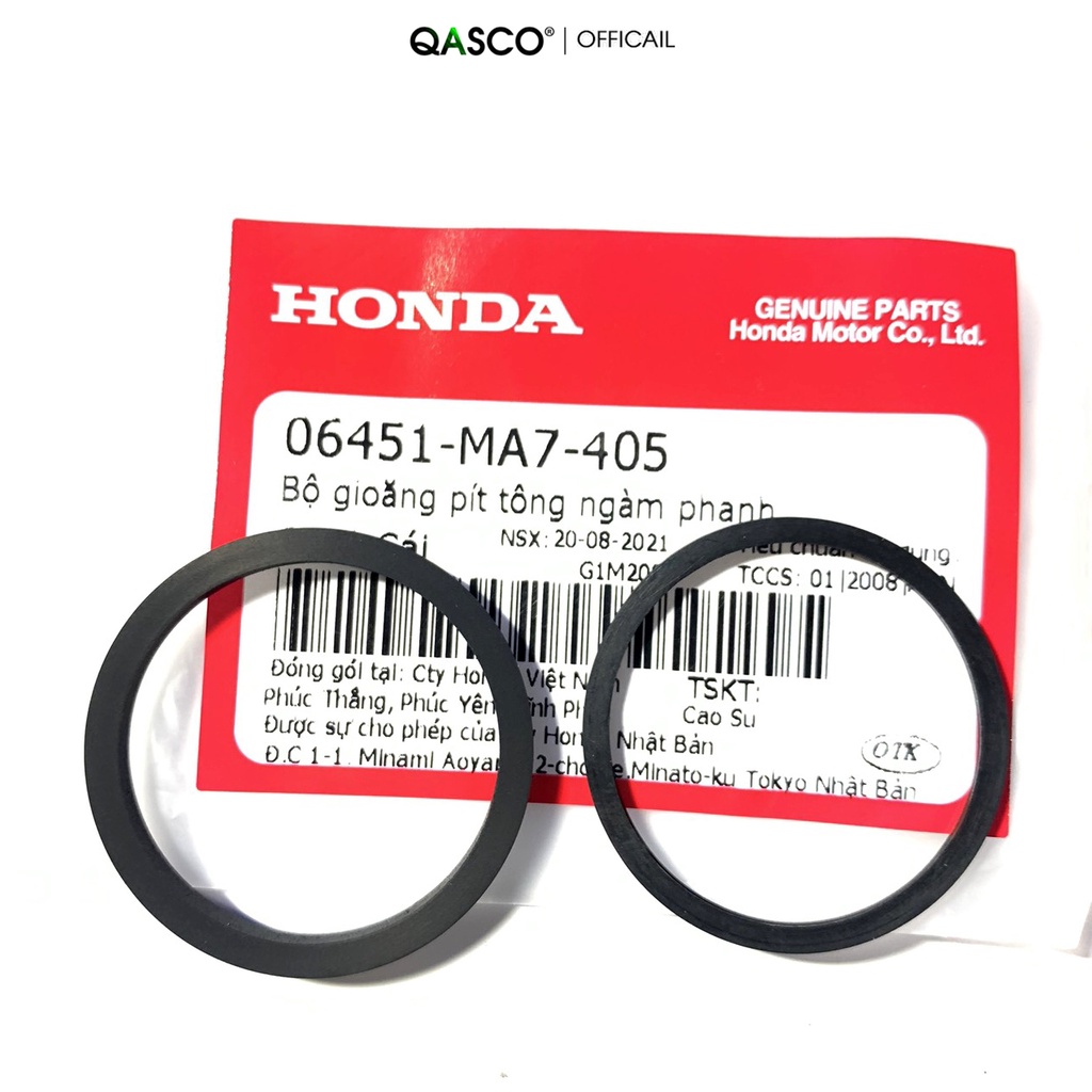 Bộ gioăng piston ngàm phanh HONDA WINNER (RS150 V1 V2 V3) / BLADE / WAVE 110 / FUTURE Mập và nhiều dòng xe (06451MA7405)