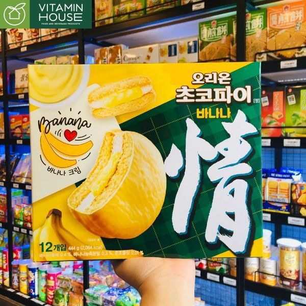 Bánh Chocopie Orion Kem Chuối Hàn Quốc 444g [Vitamin House]