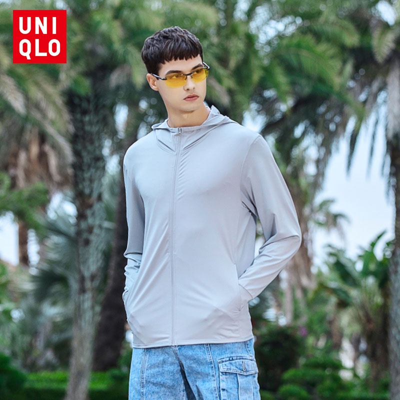 Áo Khoác Hoodie Thể Thao Tay Dài Chống Tia UV Thoáng Khí Thời Trang Cho Nam