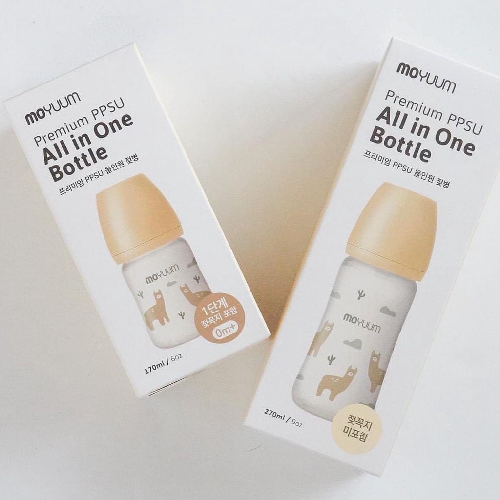 Bình sữa Moyuum PPSU cao cấp cho bé phiên bản Llama 170ml/270ml