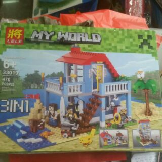Lego minecraft 33019. Biệt thự. 470 khối.