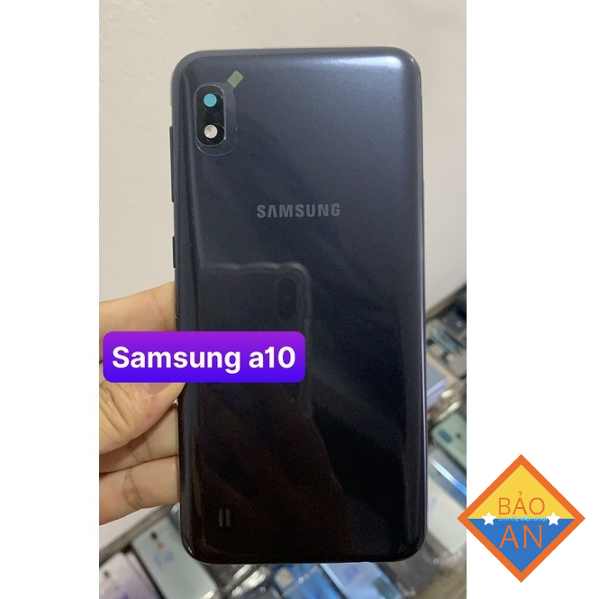 Nắp lưng Samsung A10 zin ( có kính cam và nút bấn)