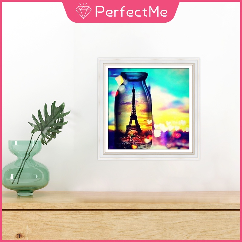 Bộ tranh đính đá 5d tự làm 30*30cm hình phong cảnh trang trí tường