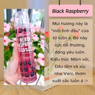 Xịt Thơm Toàn Thân – BLACK RASPBERRY VANILLA
