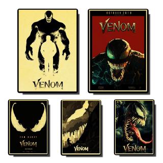 Tranh Treo Tường In Hình Venom Kiểu vintage Chất Lượng Cao Trang Trí Nội Thất