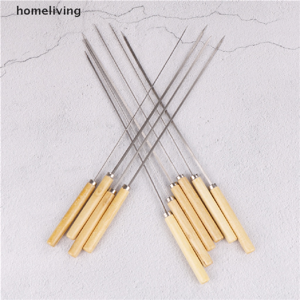 Bộ 10 Xiên Nướng BBQ Bằng Thép Không Gỉ 35cm