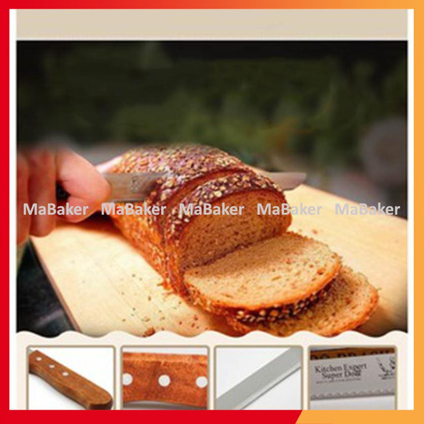 [Freeship] Dao cắt bánh răng cưa inox cao cấp cỡ 38, 42cm - MaBaker