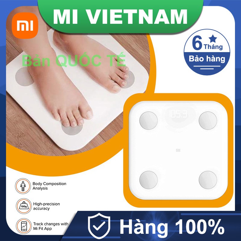 Cân Điện Tử Thông Minh Bluetooth Xiaomi Smart Scale 2 – Bác Sĩ Gia Đình, Trợ Lý Sức Khỏe - Bản quốc tế