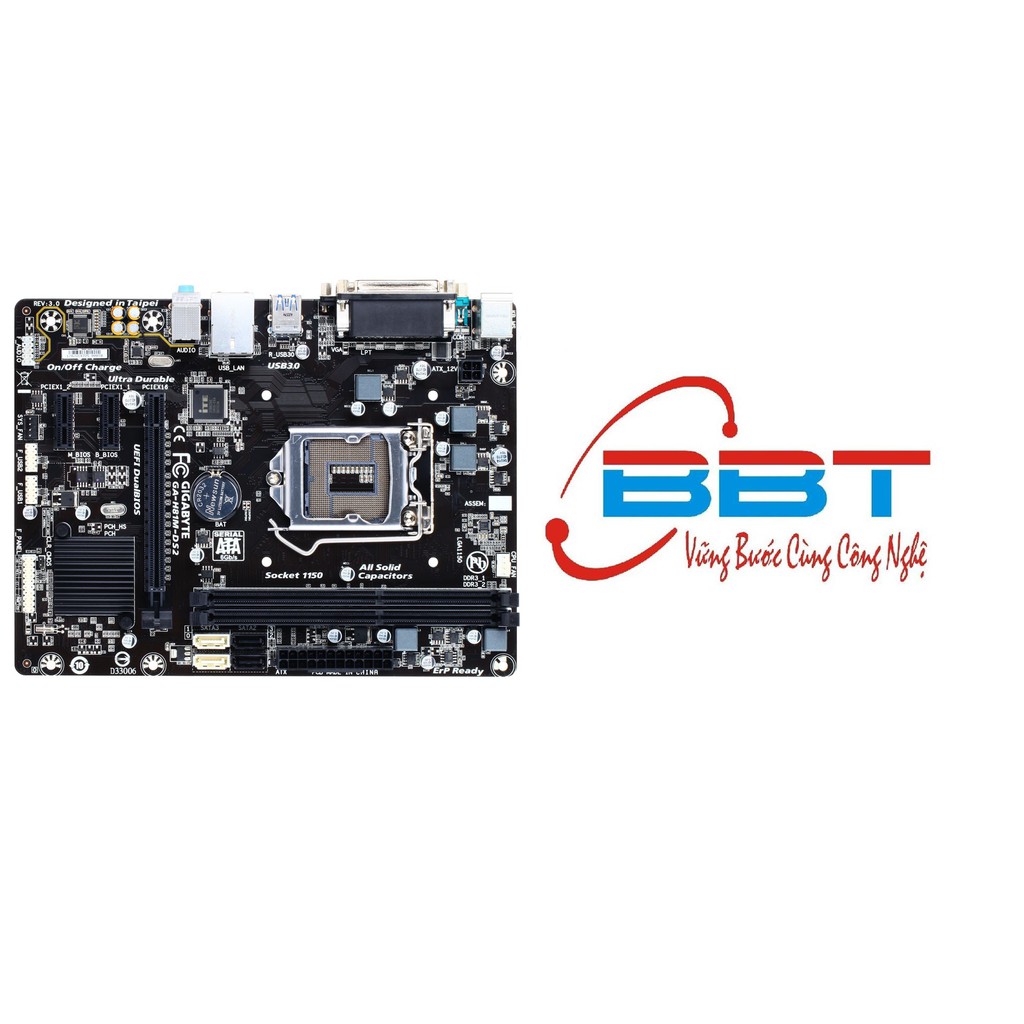 [Mã 1911ELSALE hoàn 7% đơn 300K] Main Giga H81 tháo máy có chặn main Ver 3.0 2.1 2.0 1.1 1.0 | BigBuy360 - bigbuy360.vn