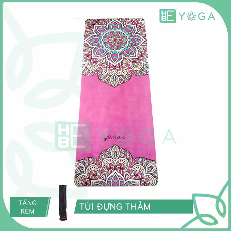 Thảm Yoga Relax Du Lịch Xếp Gọn 1.5mm Tặng Kèm Túi và Dung dịch vệ sinh thảm