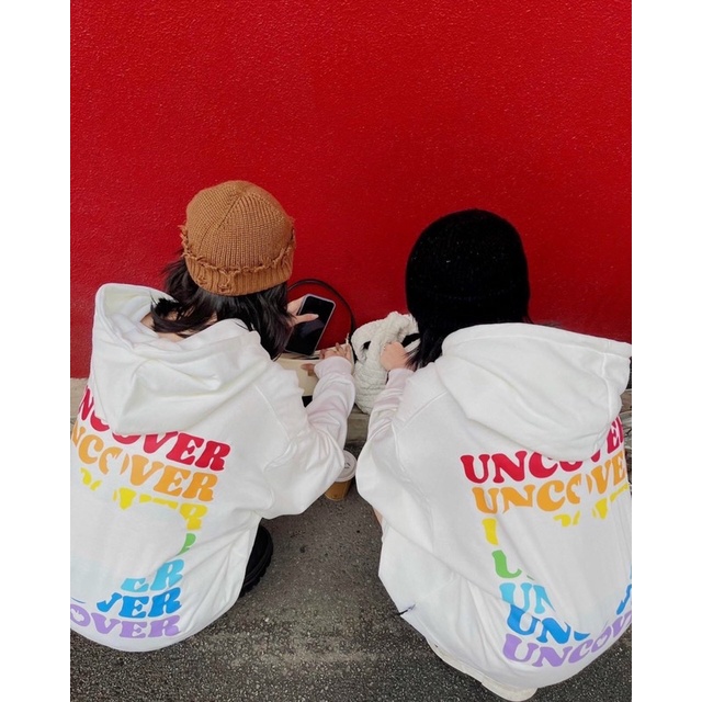 Áo Hoodie Nỉ Uncover Unisex Thời trang Form Rộng Trẻ trung, Thoải Mái - Áo Khoác Ngoài Có mũ, Túi Trước -2 màu Đen trăng | BigBuy360 - bigbuy360.vn