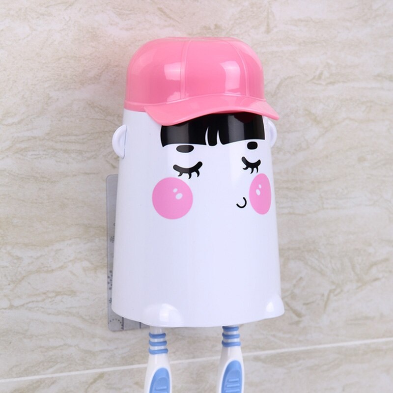 Giá treo bàn chải đánh răng gắn tường ECOCO không cần khoan hình nhân vật hoạt hình dễ thương cho phòng tắm