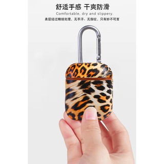 Leopard print Leather Case For Apple Airpods Accessories Protective Cover Decoration Earphone Case