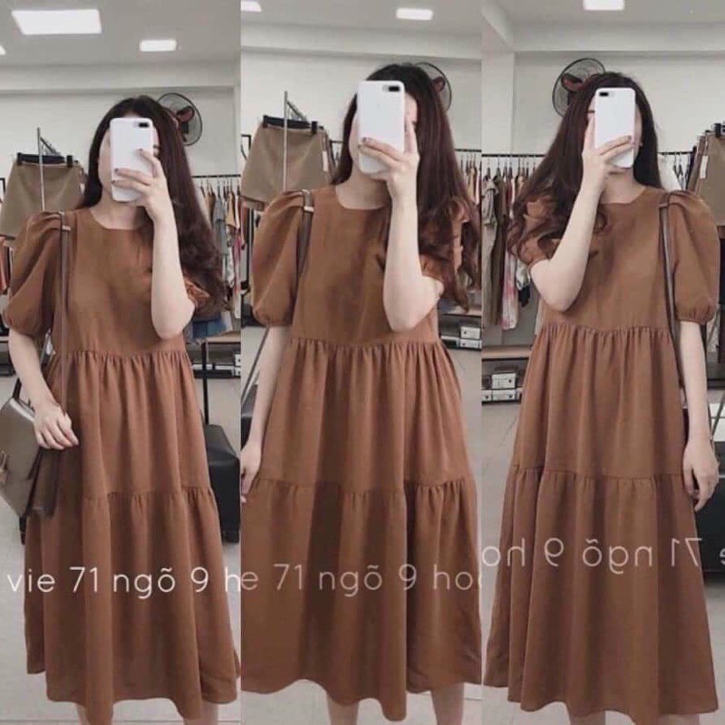 Đầm babydoll bigsize bầu, chất đũi không nhăn mặc đẹp, sang chảnh⚡Thời trang bigsize - thời trang bầu⚡ hàng xuất dư VNXK | BigBuy360 - bigbuy360.vn