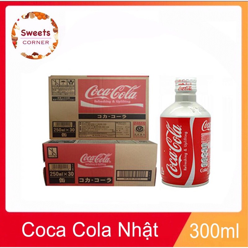 Thùng Coca Cola Nhật nắp vặn 300ml