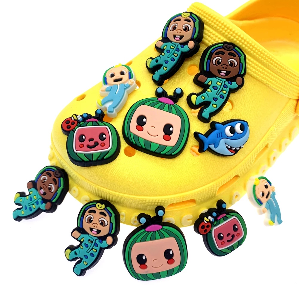 Phụ Kiện Trang Trí Giày Trẻ Em Hình Hoạt Hình Cocomelon Jibbitz Chính Hãng Jibitz Croc Pin Croc Jibbits