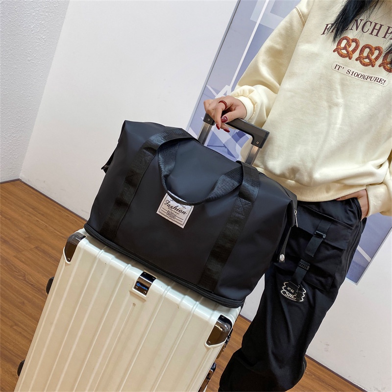 Túi xách du lịch DÒNG CAO CẤP chất liệu vải dù chống thấm nước size đại quai đeo chắc chắn mở rộng thêm đáy, túi đựng đồ