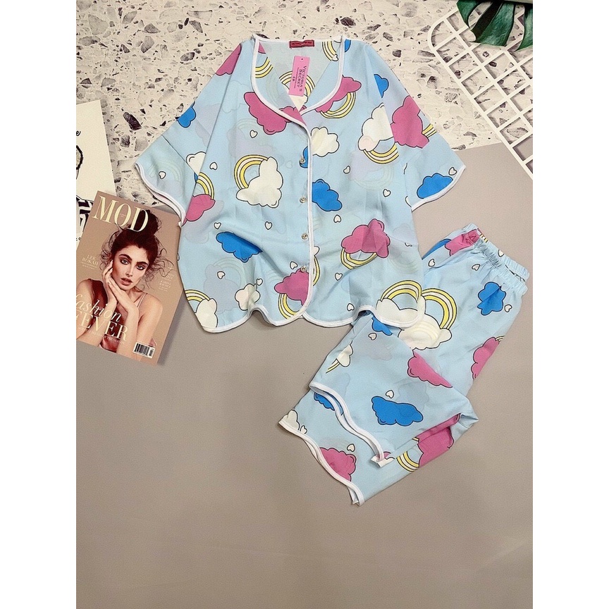 Đồ Bộ Lửng Mẫu Mới Nhiều Kiểu Dễ Thương - Set Bộ Lửng Tay Dơi Có Size
