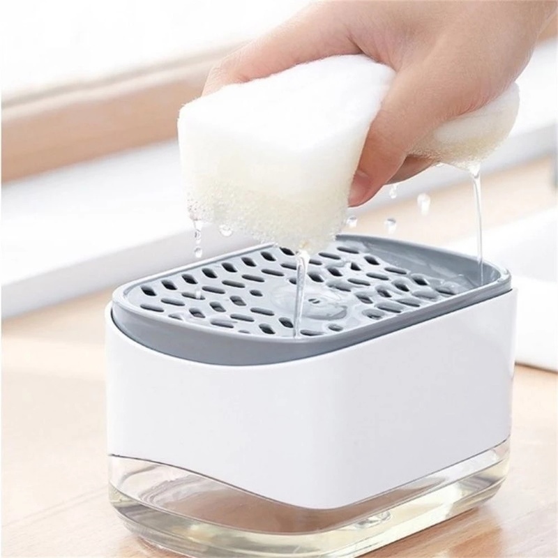 Giá Đỡ Đựng Xà Phòng Có Ngăn Đựng Xà Phòng Dạng Nhấn Tiện Dụng