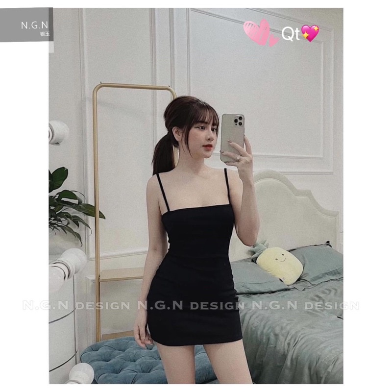Váy 2 dây body ngắn chuẩn Kim Anh bùi