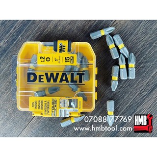 🇺🇸DeWalt - USA🇺🇸 Hộp 15 mũi vít DeWalt Ph2 x 1”