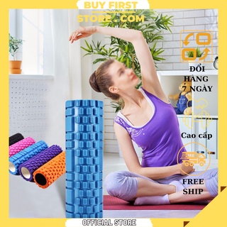 Con lăn foam roller massage mát xa dãn cơ tập gym, yoga hàng chuẩn 45cm - bfs 2022