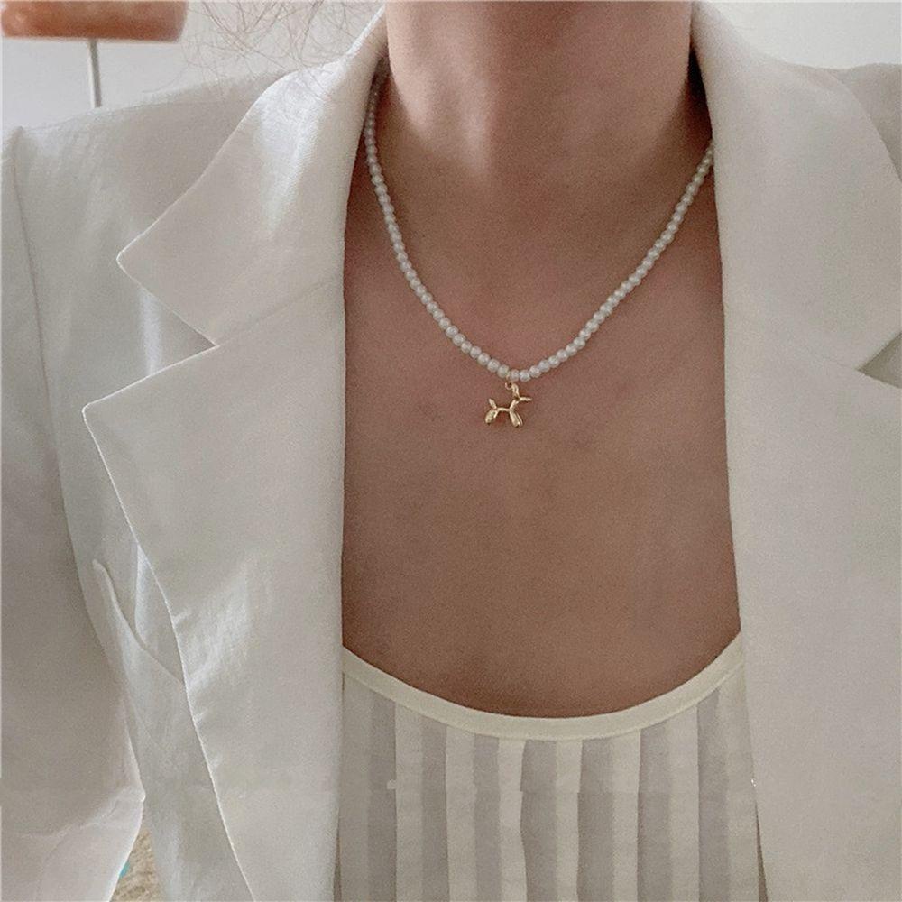 Vòng cổ Đính Hạt Hình Động Vật Đơn Giản Phong Cách VANES1