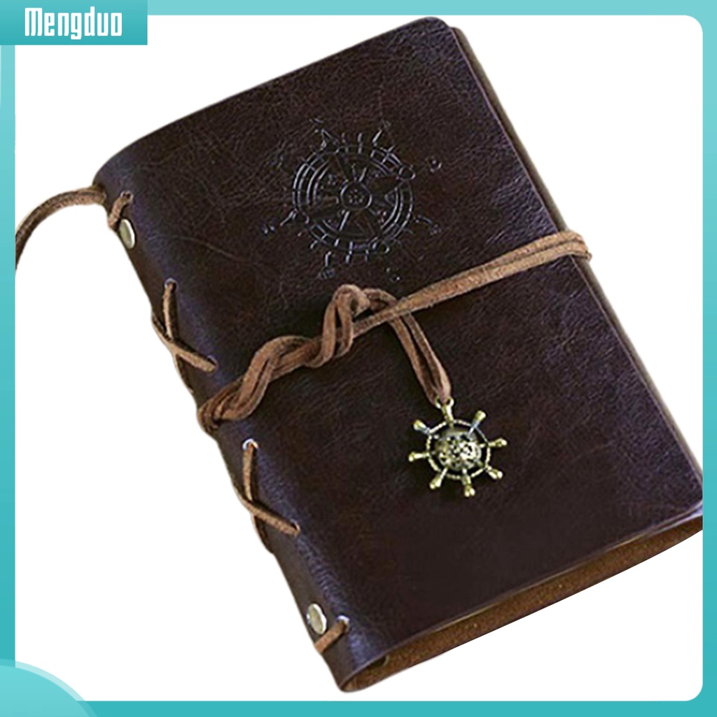 Sổ tay kích thước A5 phong cách retro bìa giả da