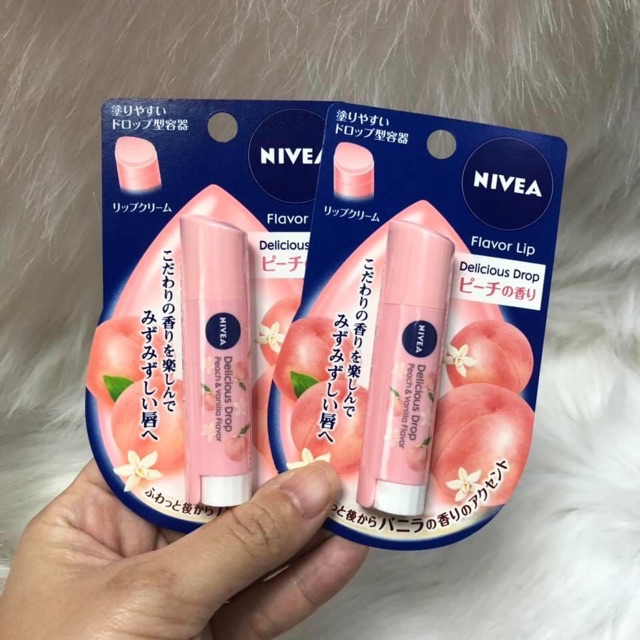 SON DƯỠNG NIVEA ĐÀO - NHẬT BẢN