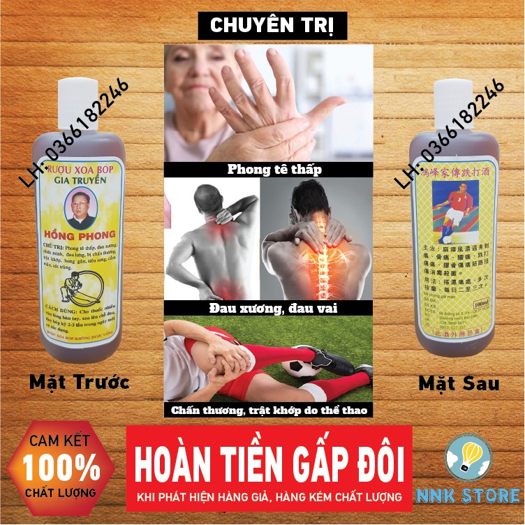 Combo 6 chai dầu xoa bóp gia truyền Hồng Phong