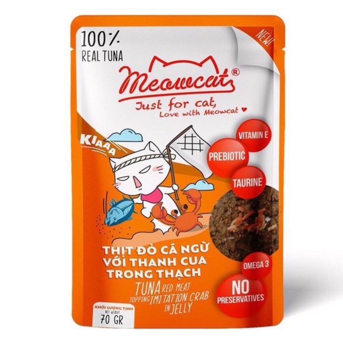 Thức ăn cho Mèo pate Meocat 70gr