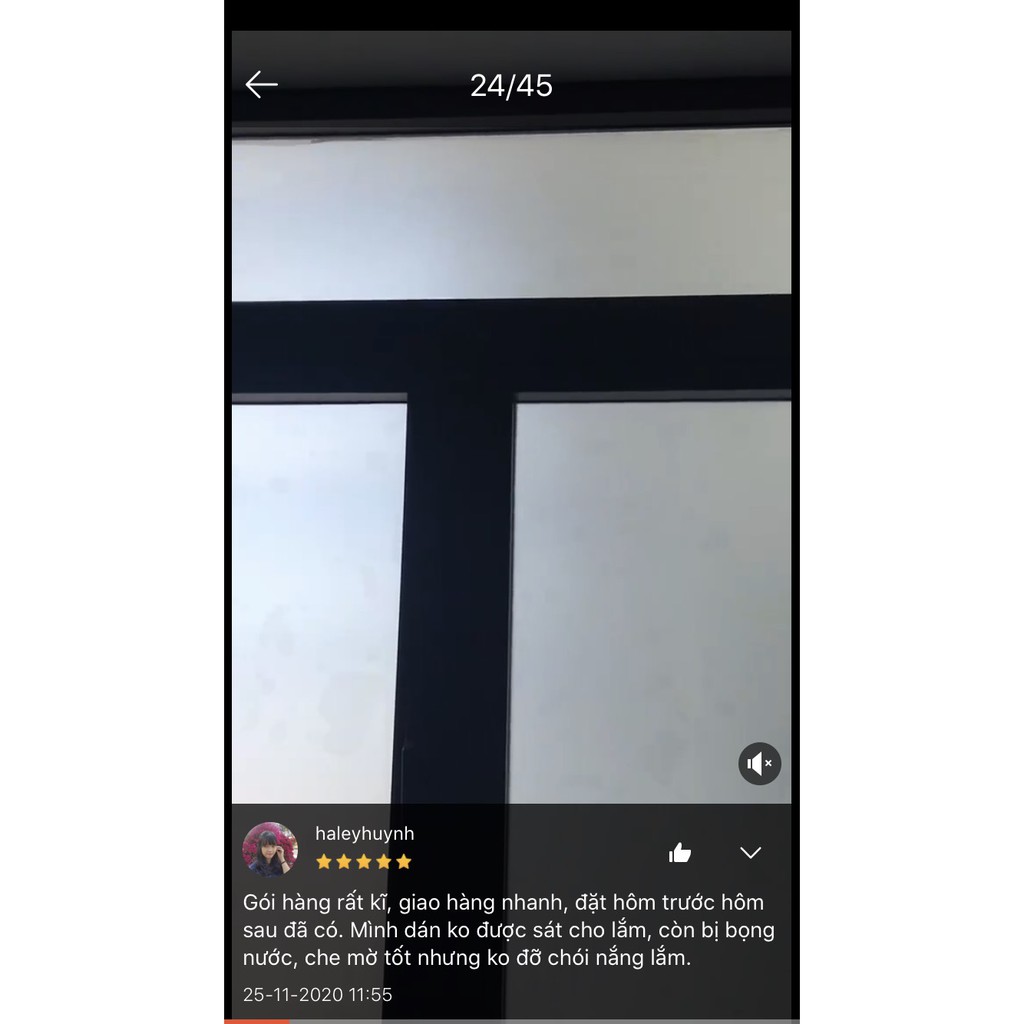 Giấy dán kính cát mờ khổ 60cm x1m hàng Đài Loan