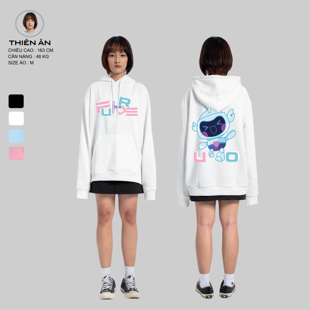 Áo Hoodie Nam Nữ Form Rộng URBAN OUTFITS In Future UO HOO04 Chui Đầu Thun Cotton Nỉ Local Brand -N98