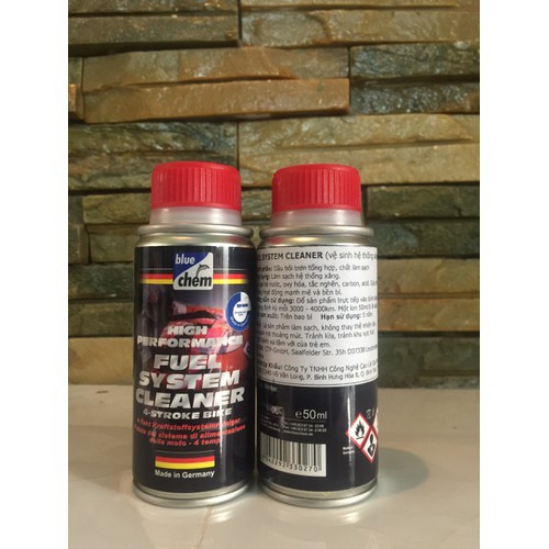 VỆ SINH BÌNH XĂNG BLUECHEM FUEL SYSTEM CLEANER 50ML