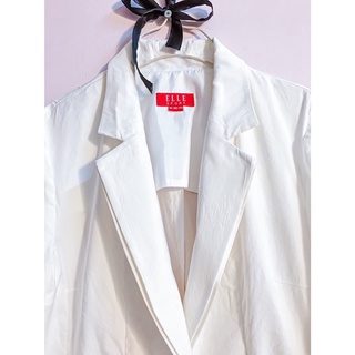 Vest blazer trắng tay 3 nút