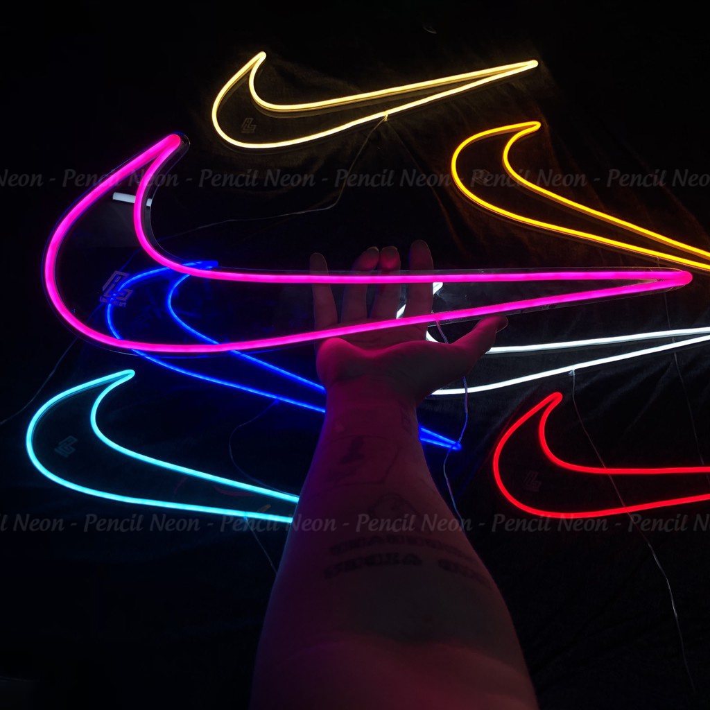 Đèn Led logo Nike | trang trí phòng ngủ, decor góc làm việc - Pencil Neon Sign