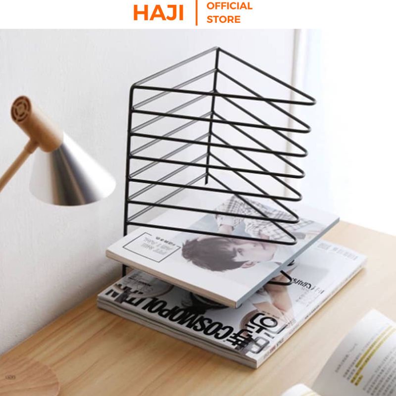 Giá sách mini decor góc bàn làm việc học tập HAJI C47
