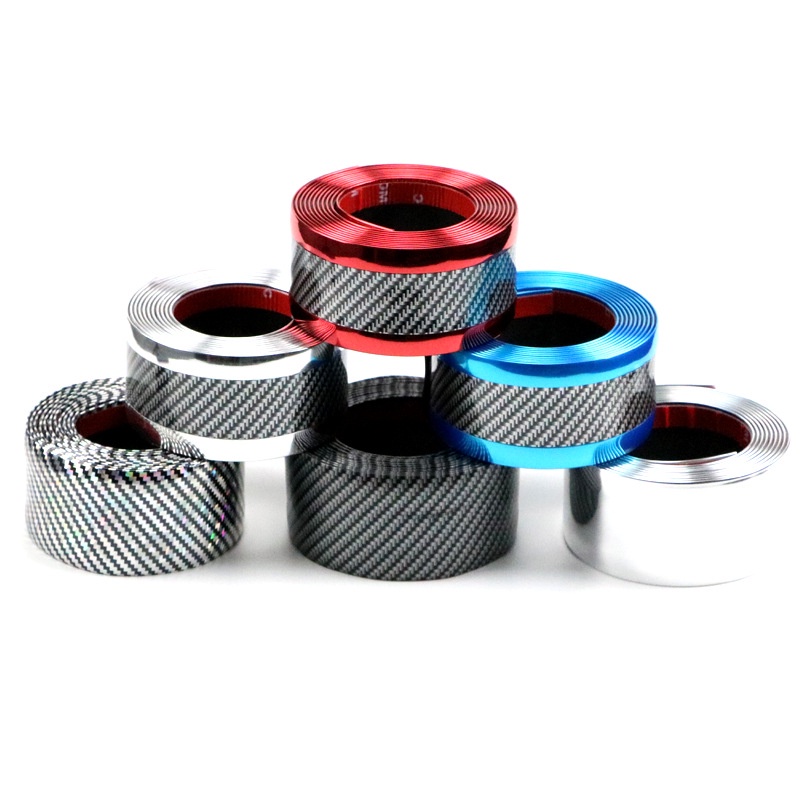 Miếng Dán Sợi Carbon 5D Chống Thấm Nước Chống Va Chạm Cho Cửa Xe Hơi