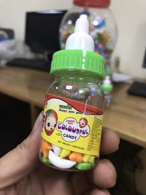 Kẹo trái cây Thái Lan hình bình sữa - trứng siêu cute (Quà tặng bé yêu)