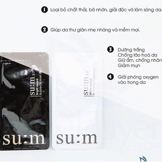 Combo 10 Mặt nạ thải độc sum: 37 Black Award Bubble-De Mask