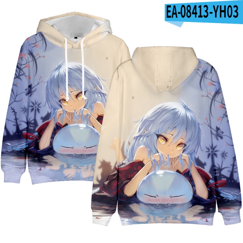 Áo hoodie in hình nhân vật Rimuru Tempest hoạt hình That Time I Got Reincarnated As A Slime 3D cho bé trai