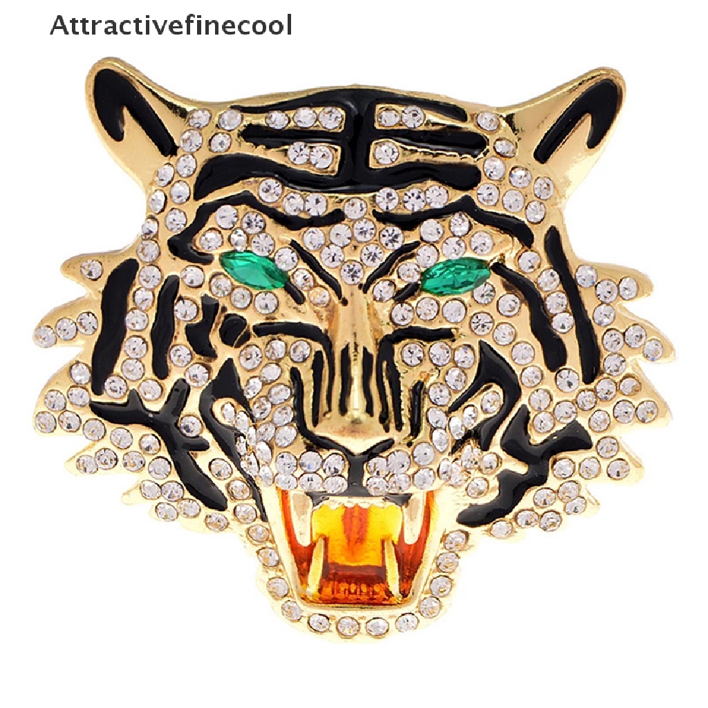 1 Trâm Cài Áo Hình Đầu Báo / Hổ Phong Cách Vintage Thời Trang