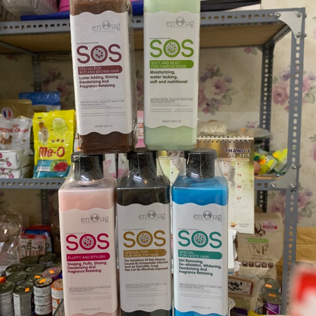 SỮA TẮM SOS DÀNH CHO CHÓ VÀ MÈO 530ML - HÀNG CHÍNH HÃNG