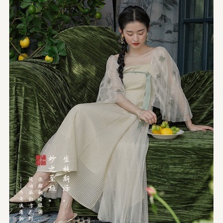 New Traditional Style New Two Sleeve Embroidered Pattern Dress New 2021