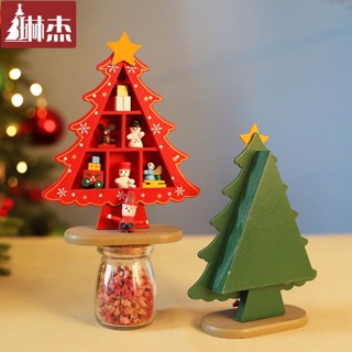 Cây thông Noel mini bằng gỗ để bàn