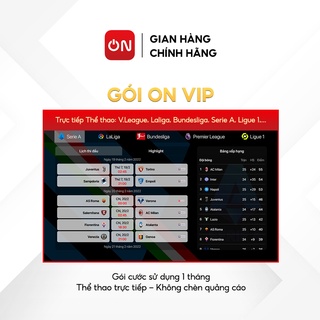Toàn quốc [E-voucher] - Gói truyền hình VIP 1 tháng VTVcab ON